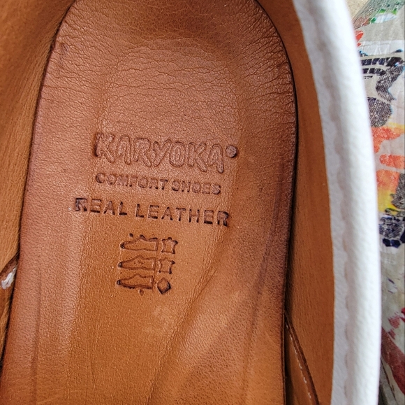 Karyoka Womens Colorful Leather Comfort/Walking Shoes EU Size 37 US Size 7 - Picture 4 of 8